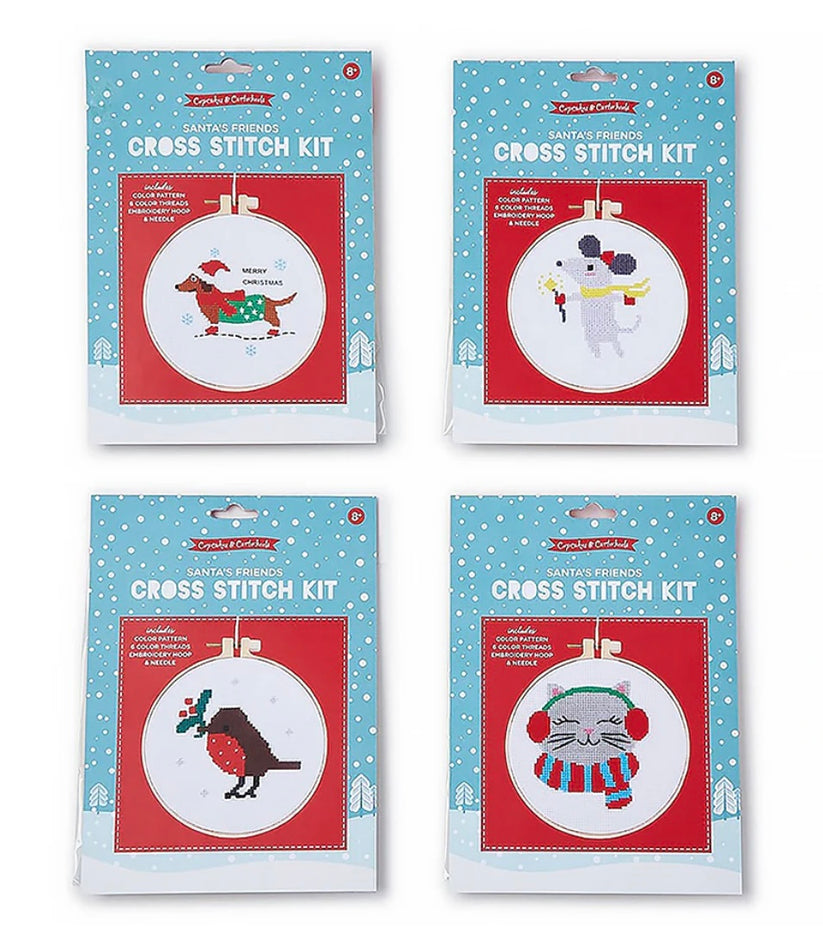 Santa's Friends Cross Stitch Kit