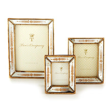 Load image into Gallery viewer, Mirrored Gold Leaf Frame
