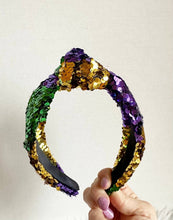 Load image into Gallery viewer, Mardi Gras Sequined Headband
