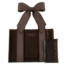 Load image into Gallery viewer, Case Mate Jelly Tote Espresso Polka Dot Bow
