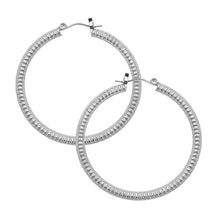 Load image into Gallery viewer, Susan Shaw Silver Hoop Earrings
