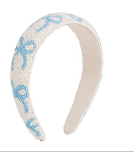 Load image into Gallery viewer, Blue Bow Headband
