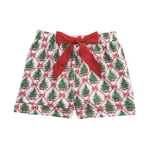 Load image into Gallery viewer, Tree Lattice Bow Pajama Shorts
