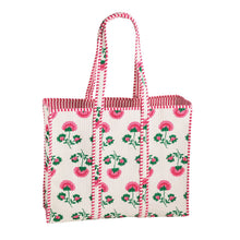 Load image into Gallery viewer, Peony Block Print Tote
