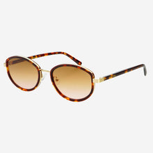 Load image into Gallery viewer, Freyrs Jordan Acetate Oval Sunglasses : Amber Tortoise / Brown
