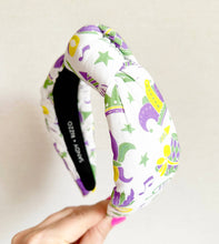 Load image into Gallery viewer, Vintage Mardi Gras Headband
