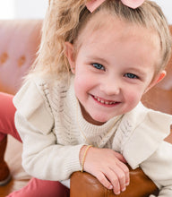 Load image into Gallery viewer, 14K Gold-Plated SterlingSilver Baby or Girls Beaded Bracelet: Gold - 3mm / Large 6-12 Years
