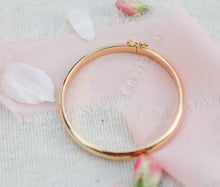 Load image into Gallery viewer, Gold Classic Bangle for Baby &amp; Kids or Women: Small 0-12m

