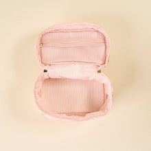 Load image into Gallery viewer, Glam &amp; Go Quilted Cosmetic Bag Endless Daydream Cream
