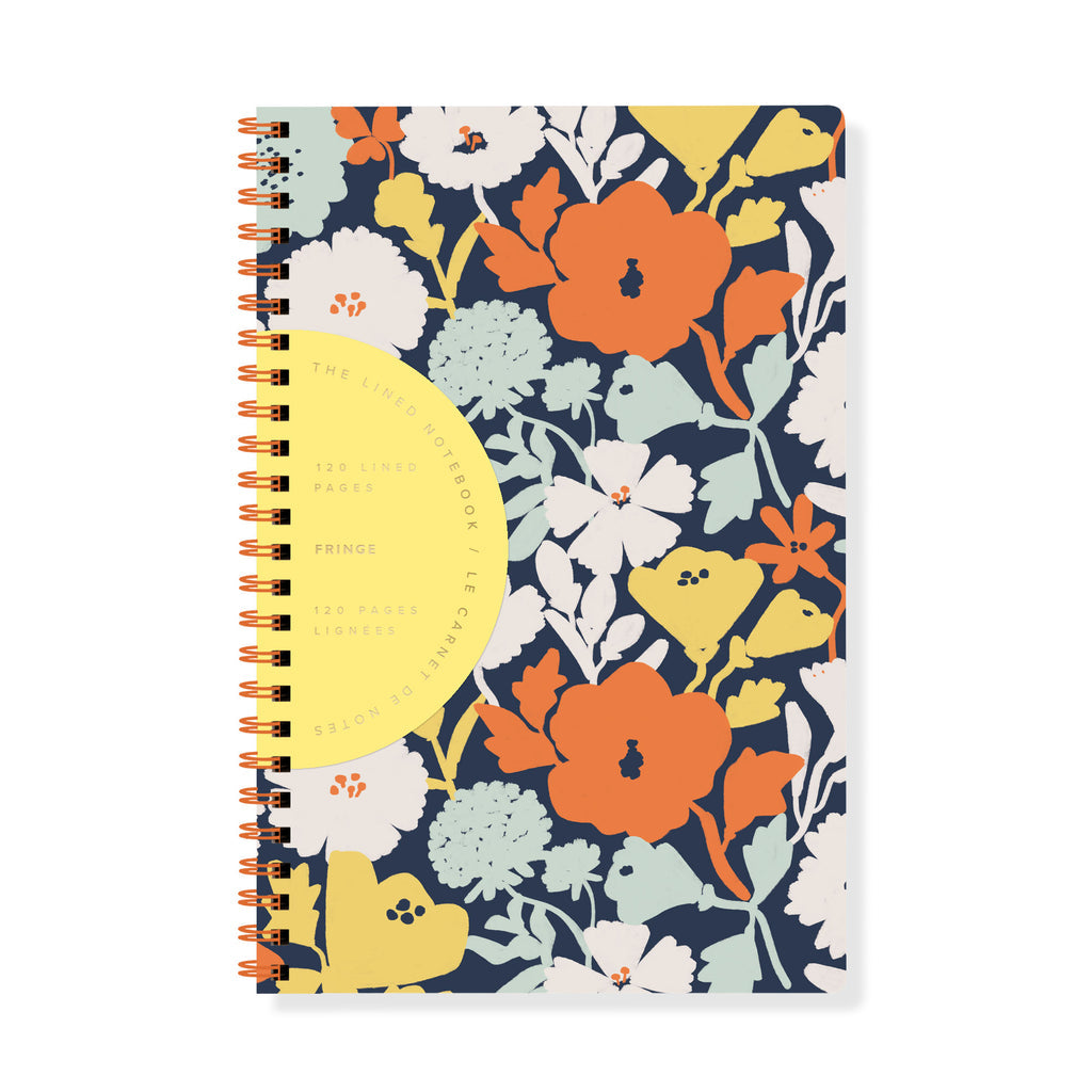 Cloud Flower Slim Paperback Spiral Journal