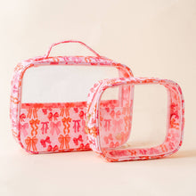 Load image into Gallery viewer, Cleary Chic Cosmetic Bag Set Blushing Bows
