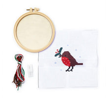 Load image into Gallery viewer, Santa&#39;s Friends Cross Stitch Kit
