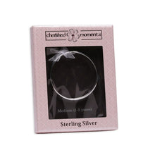 Load image into Gallery viewer, Classic Silver Bangle Bracelets for Babies, Kids or Women: Medium 1-5 Years
