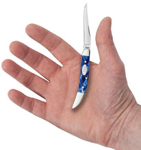 Load image into Gallery viewer, Case SparXX Blue Pearl Kirinite Smooth Small Texas Toothpick Knife
