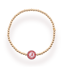 Load image into Gallery viewer, Beaded Blondes Alabama Gold Logo Bracelet
