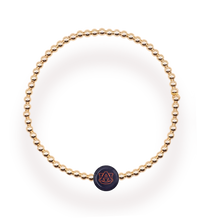Load image into Gallery viewer, Beaded Blondes Auburn Gold Logo Bracelet
