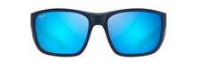 Load image into Gallery viewer, Maui Jim Amberjack Matte Dark Navy with Black Rubber Blue Hawaii Lens
