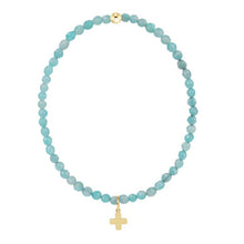 Load image into Gallery viewer, Enewton Classic 3mm Bracelet Signature Cross Gold Charm
