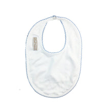 Load image into Gallery viewer, Beaufort Bonnet Bellyful Bib w/Buckhead Blue Trim
