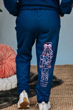 Load image into Gallery viewer, Nutcracker Bows Navy Jogger
