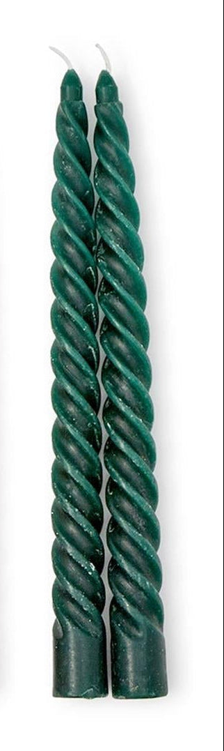 Set of 2 Twist Taper Candles