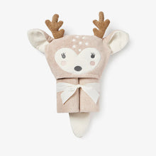 Load image into Gallery viewer, Elegant Baby Fawn Hooded Bath Wrap
