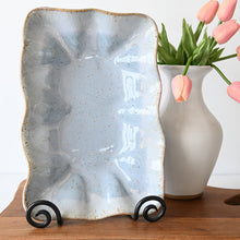 Load image into Gallery viewer, Etta B Pottery Ruffled Rectangle Dish
