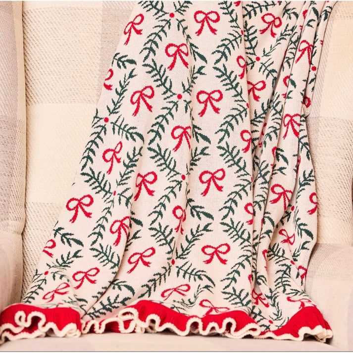 Holiday Trellis Blanket