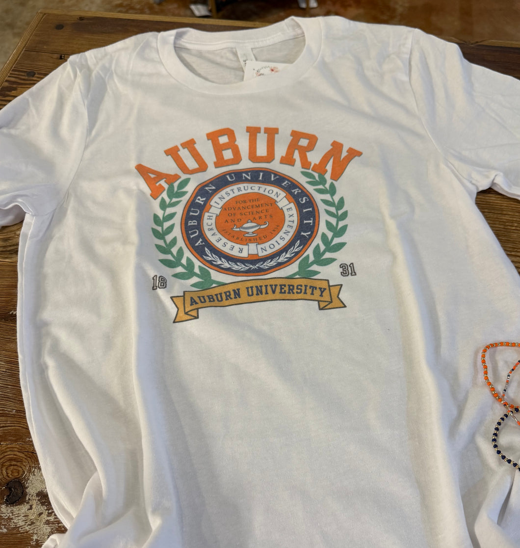 Auburn White Gameday Tee