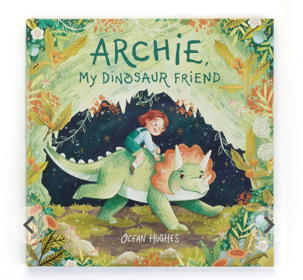 Jellycat Archie, My Dinosaur Friend Book