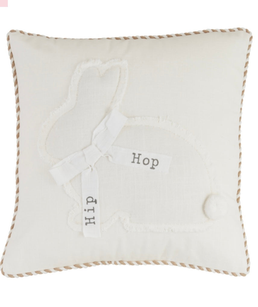 Square Spring Bunny Pillow