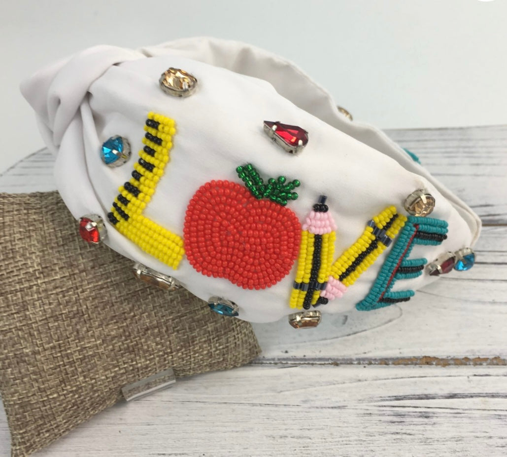 Love Teacher Knot Headband