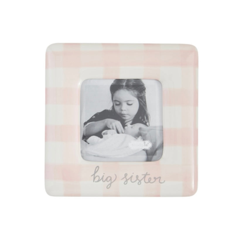 Gingham Big Sis Frame