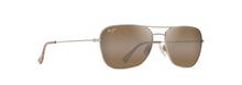 Load image into Gallery viewer, Maui Jim HCL Na&#39;auao Shiny Light Gold w/Red &amp; Brown
