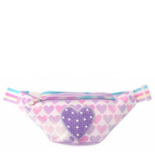 Load image into Gallery viewer, Metallic Heart-Printed Fanny Pack
