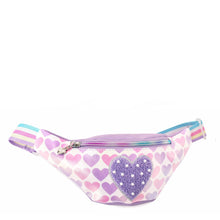 Load image into Gallery viewer, Metallic Heart-Printed Fanny Pack
