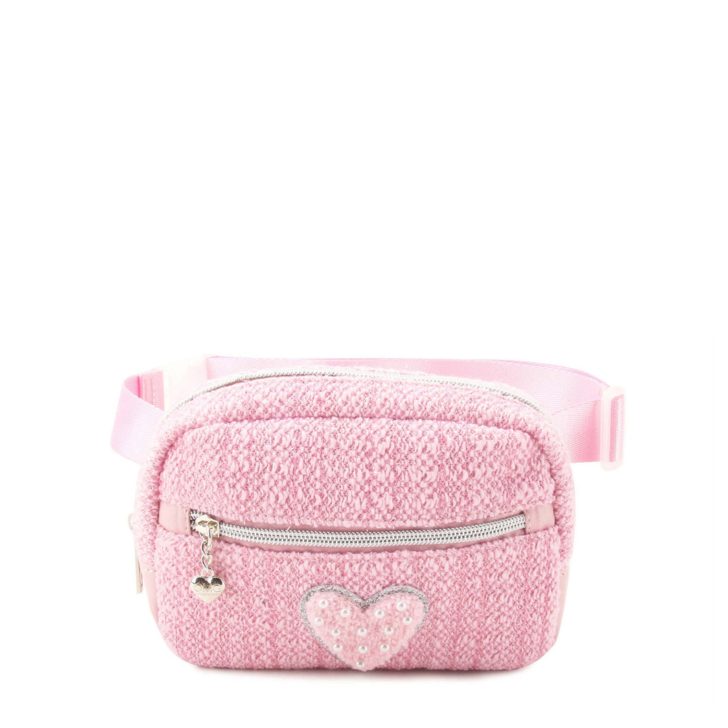 Heart Tweed Fanny Pack Lollipop