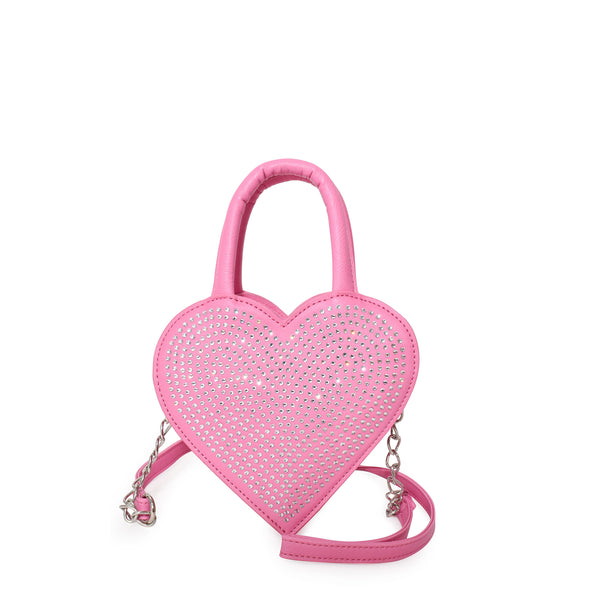 Heart Rhinestone Crossbody