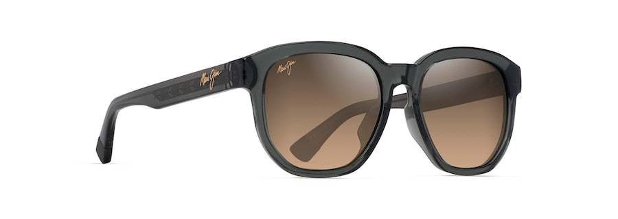 Maui Jim Akahai Asian Fit Shiny Trans Dark Grey Frame w/HCL® Bronze Lens