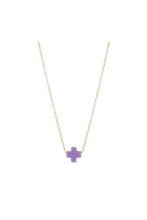 Load image into Gallery viewer, Egirl 14&quot; Sm Signature Cross Gold Necklace
