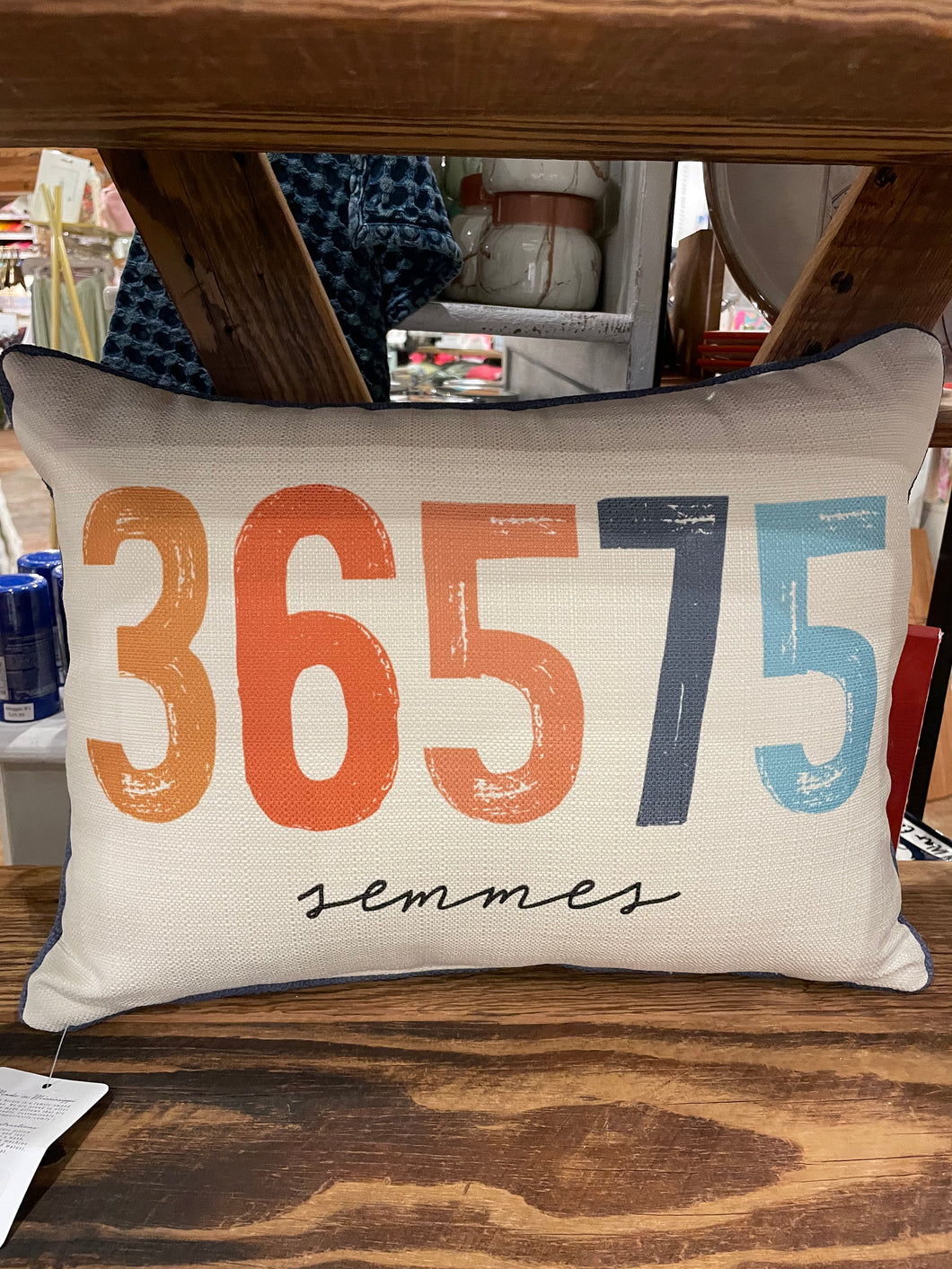 Little Birdie Zip Code Pillow