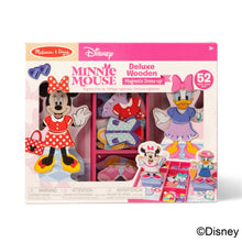 Load image into Gallery viewer, Melissa &amp; Doug Minnie Mouse Deluxe Wooden Magnetic Dress-Up
