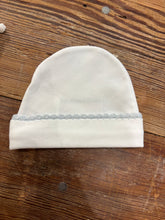 Load image into Gallery viewer, Squiggles Beanie Cap with Crochet Edge
