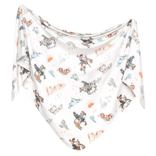 Load image into Gallery viewer, Copper Pearl Knit Swaddle Blanket
