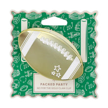 Load image into Gallery viewer, "Go for the Gold" Football Hair Claw Clip
