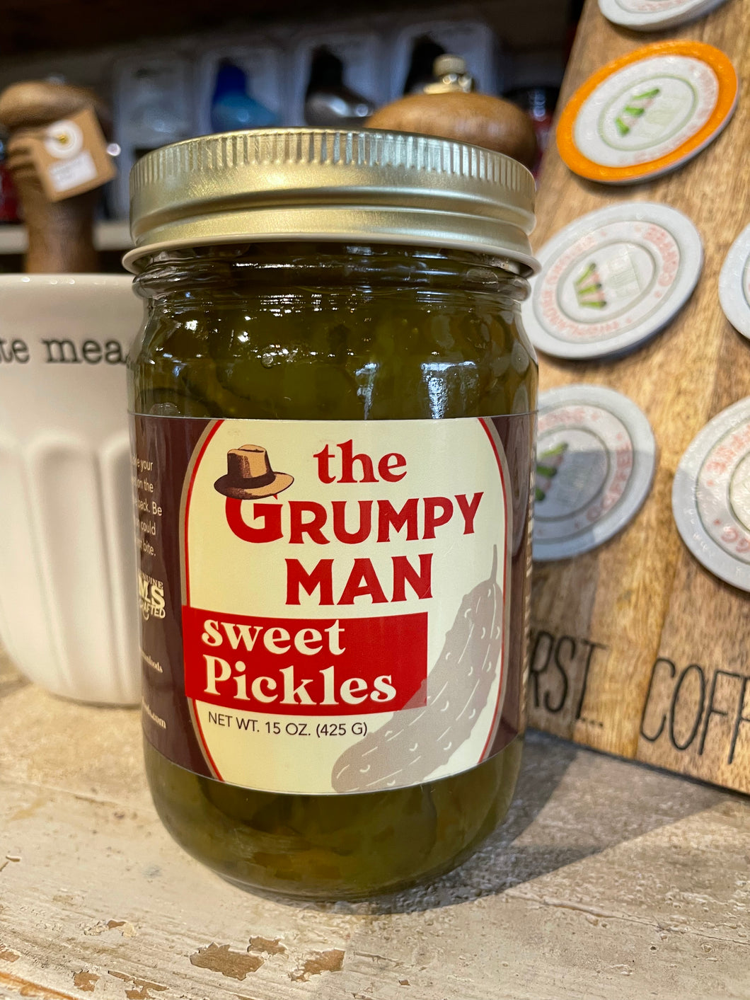 Grumpy Man Sweet Pickles