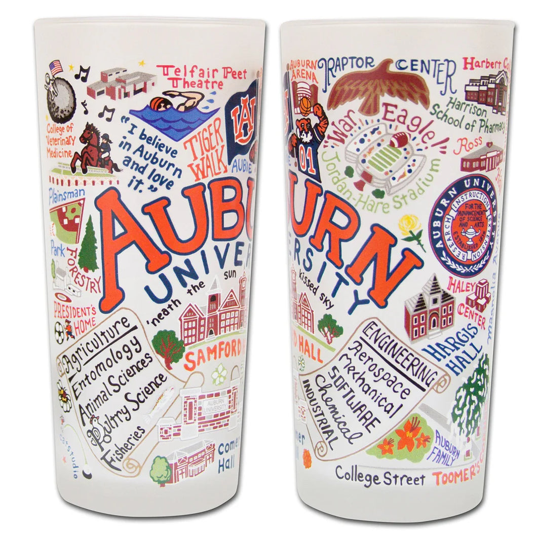 Auburn University Glass Set of 2