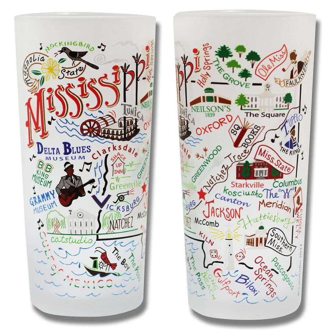 Mississippi Glass Set of 2