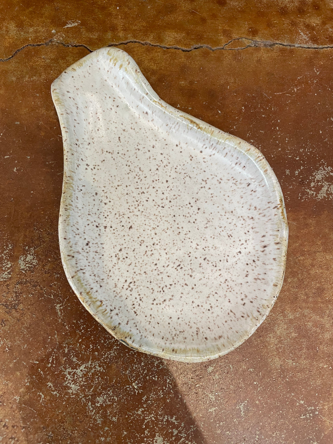 Etta B Pottery Oval Spoon Rest