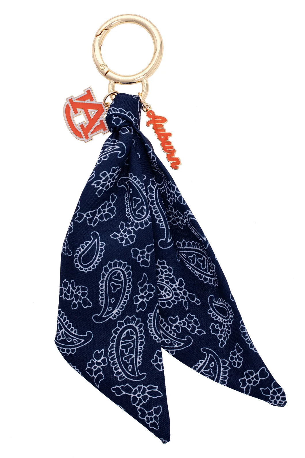 Auburn Tigers Logo Bandana Bag Charm